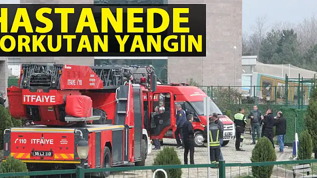 Hastanede korkutan yangın