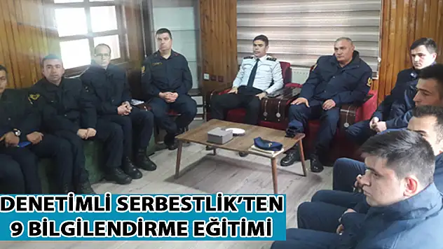Denetimli Serbestlik'ten 9 Bilgilendirme Eğitimi