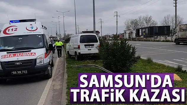 Samsun'da trafik kazası: 1 yaralı