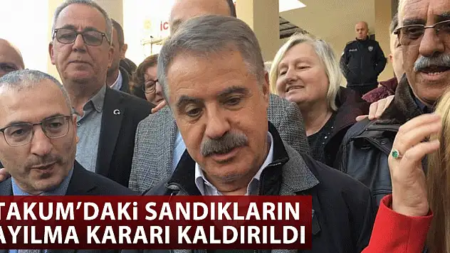 Atakum'daki sandıkların sayılma kararı kaldırıldı