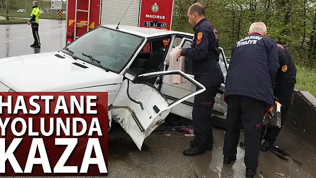 Hastane yolunda kaza: 4 yaralı