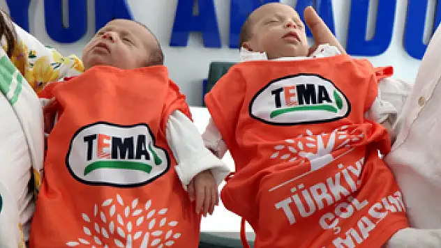 8 günlük ikizler, Samsun'un en genç TEMA gönüllüsü oldular