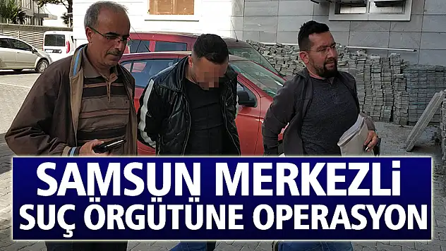 Samsun merkezli suç örgütüne operasyon: 16 gözaltı