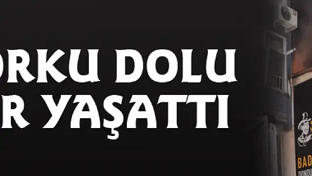 Bafra'da iş yerinde çıkan yangın korku dolu dakikalar yaşattı