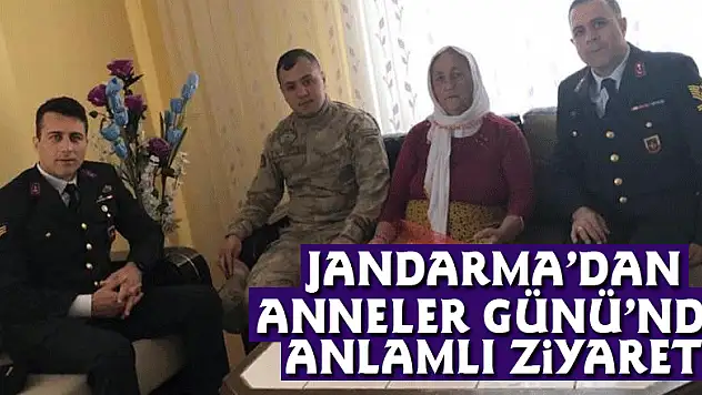 Jandarma'dan Anneler Günü'nde anlamlı ziyaret