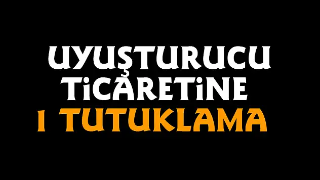 Uyuşturucu ticaretine 1 tutuklama