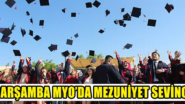 ÇARŞAMBA MYO'DA MEZUNİYET SEVİNCİ