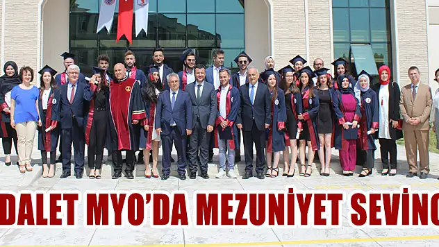 ADALET MYO'DA MEZUNİYET SEVİNCİ