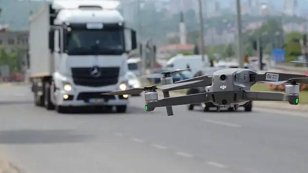 Karadeniz sahil yolu, bayram tatilinde 'drone' ile denetimde   