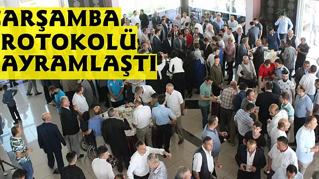 Çarşamba protokolü bayramlaştı