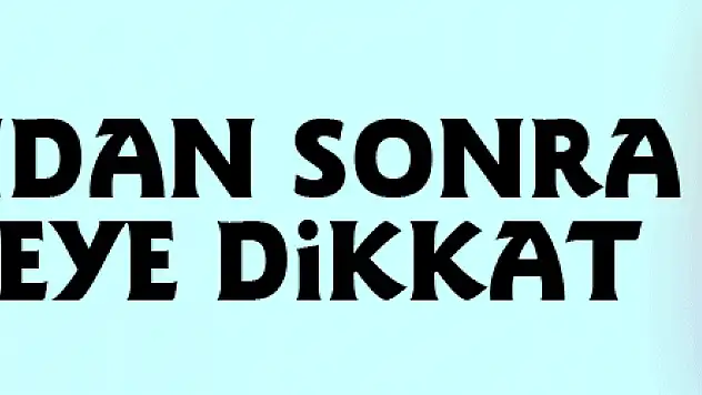 Ramazandan sonra beslenmeye dikkat