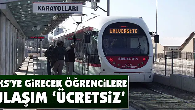 YKS'ye girecek öğrencilere ulaşım 'ücretsiz'