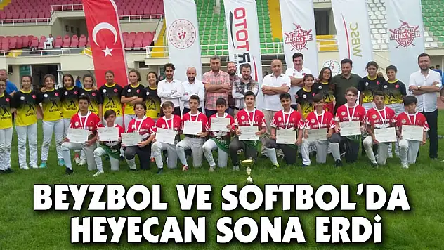 Beyzbol ve Softbol'da heyecan sona erdi