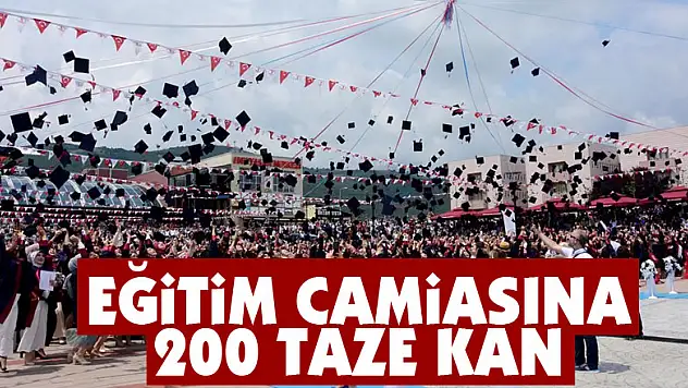 Eğitim camiasına 200 taze kan