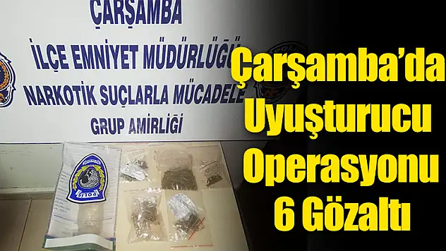 Çarşamba'da bonzai operasyonu
