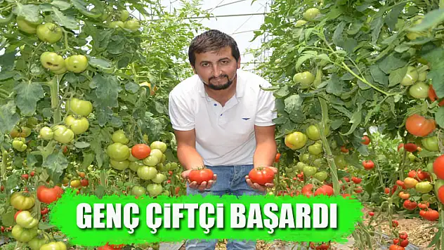    Genç çiftçi başardı 
