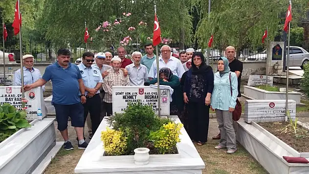 Şehit Mehmet Boşnak kabri başında anıldı   