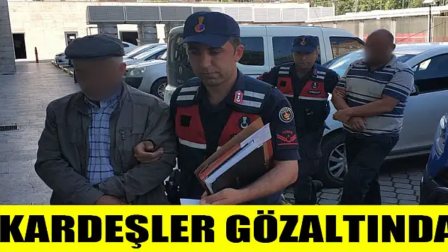 Birbirlerine silahla ateş açan kardeşler gözaltına alındı 