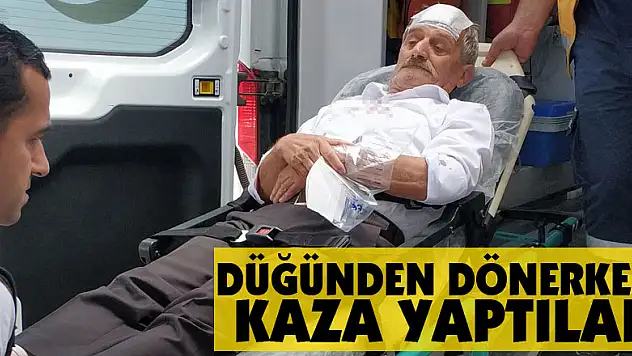 Düğünden dönerken kaza yaptılar: 16 yaralı