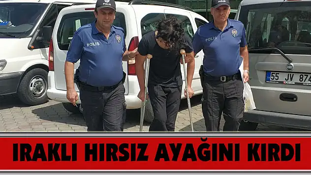 Yakalanınca balkondan atlayan Iraklı hırsızın ayağı kırıldı 