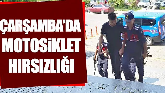 Çarşamba'da motosiklet hırsızlığı