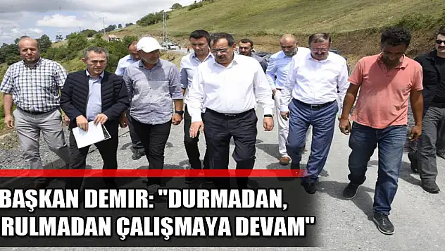 Başkan Demir: 'Durmadan, yorulmadan çalışmaya devam' 