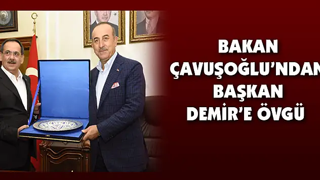 Bakan Çavuşoğlu'ndan Başkan Demir'e övgü 