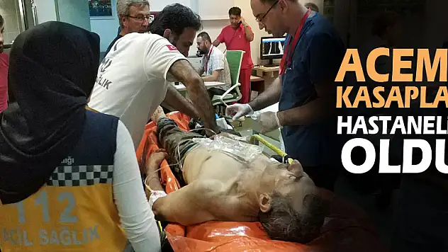 Acemi kasaplar hastanelik oldu