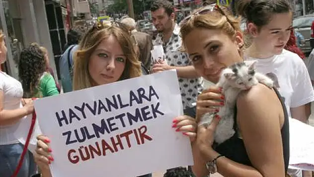 Hayvanseverlerden sessiz eylem