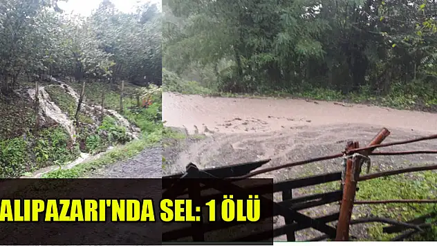 Salıpazarı'nda sel: 1 ölü   