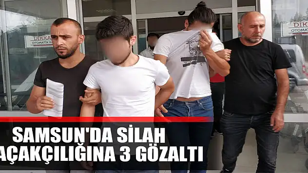 Samsun'da silah kaçakçılığına 3 gözaltı 
