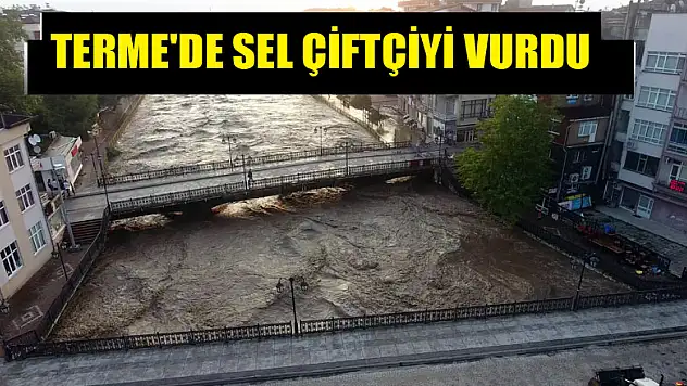 Terme'de sel çiftçiyi vurdu 