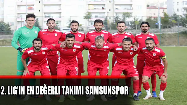 TFF 2. Lig'in en değerli takımı Samsunspor 