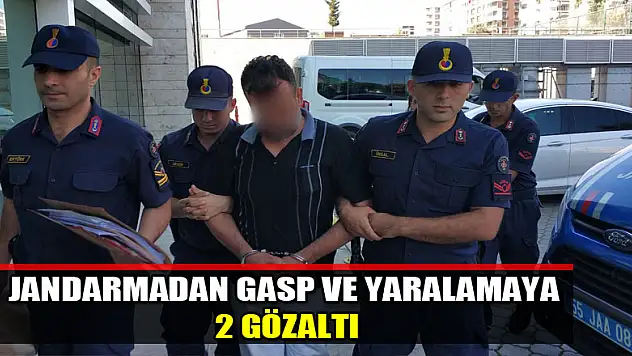 Jandarmadan gasp ve yaralamaya 2 gözaltı 