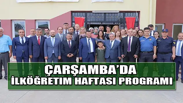 Çarşamba'da İlköğretim Haftası programı   