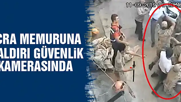 Samsun'da icra memuruna saldırının güvenlik kamerası görüntüsü ortaya çıktı