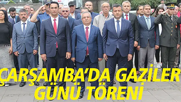 Çarşamba'da Gaziler Günü töreni