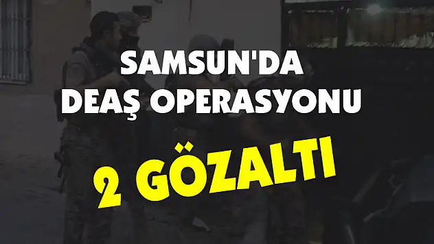 Samsun'da DEAŞ operasyonu: 2 gözaltı