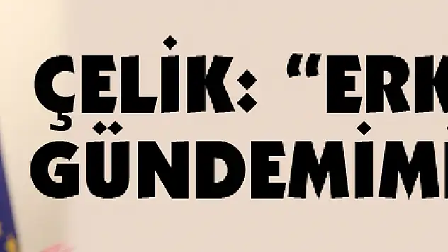 Çelik: 'Erken seçim gündemimizde yok'