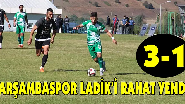 Çarşambaspor Ladik'i rahat yendi