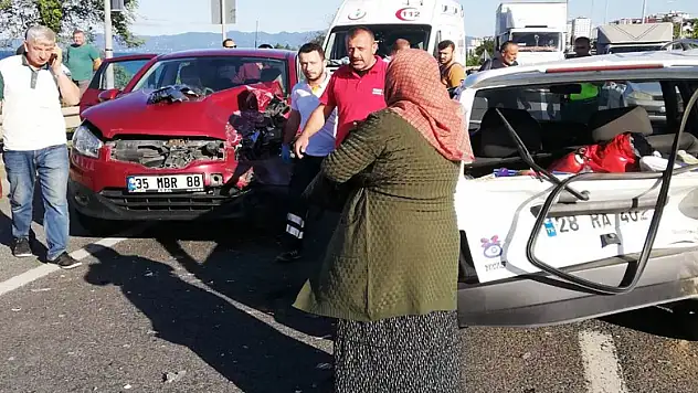  Ordu'da otomobiller çarpıştı: 4 yaralı