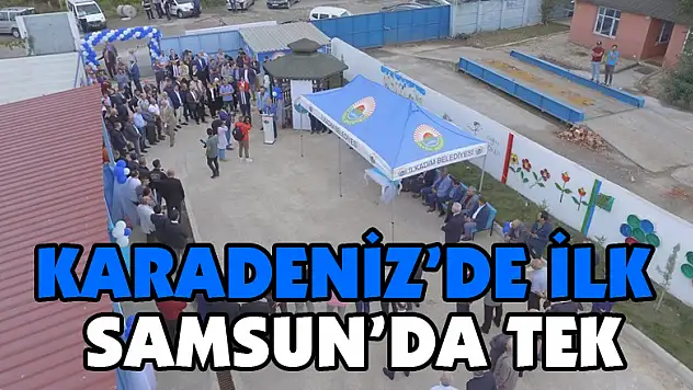 Karadeniz'de ilk olan '1. Sınıf Atık Getirme Merkezi'nin açılışı yapıldı