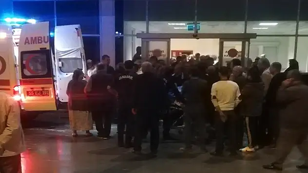 Bafra'da 1 kişi silahla yaralandı