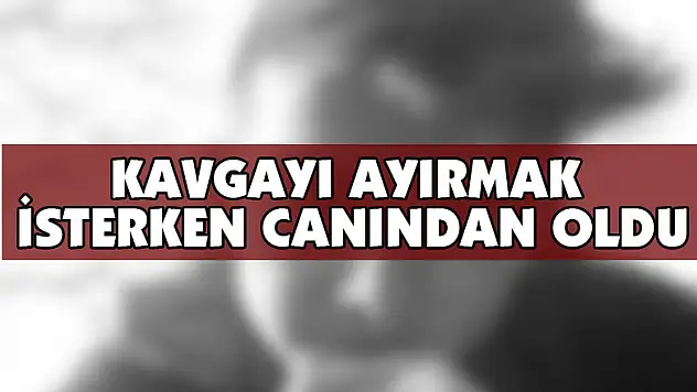  Kavgayı ayırmak isterken darp edilen çocuk hayatını kaybetti
