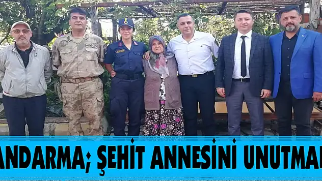 Jandarma Şehit Annesini Unutmadı