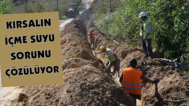 Kırsalın içme suyu sorunu çözülüyor