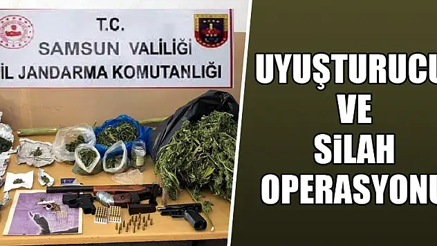  Jandarma'dan uyuşturucu ve silah operasyonu