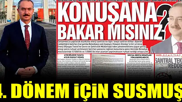 4. dönem için SUSMUŞ!