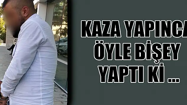 Kaza yapınca sinirlenip kendi aracına tabancayla ateş etti