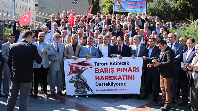 Samsun Milli İrade Platformu'ndan Barış Pınarına destek açıklaması